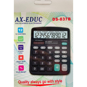 Calculatrice ax-educ 12 chiffres ds-837B