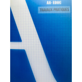 Cahier travaux pratique pique A4 96P 90/110g seyes/uni polypro assortis AX-EDU plus