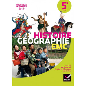 Histoire Géographie Enseignement moral et civique 5e. Manuel de l'élève Edition 2016