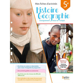 Histoire Géographie EMC 5e. Mes fiches d'activités Edition 2024