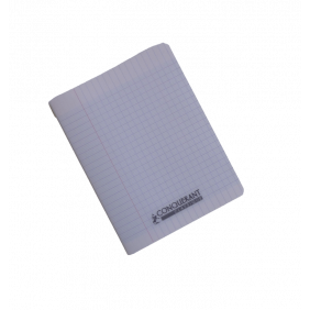 Conquérant Classique - Cahier polypro 17 x 22 cm - 96 pages - grands carreaux Seyes - transparent
