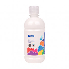 Bouteille gouache 500 ml blanc