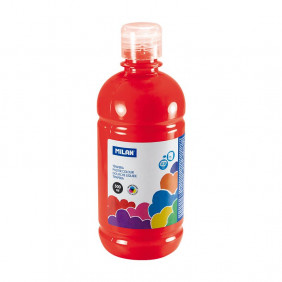 Bouteille gouache 500 ml vermillon