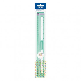 Règle 30 cm transparente série New Look, vert