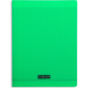 Cahier Pique 24*32 Vert 192P Seyes 90G Polypro