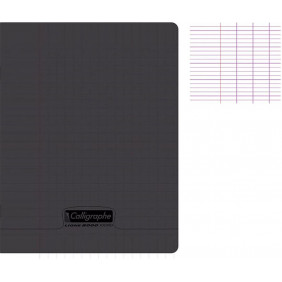 Cahier - 17x22(cm) - Grands Carreaux - 96 Pages - Couverture En Polypro - Clairefontaine - Calligraphe