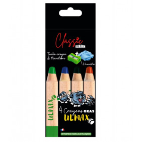 Boite de 4 crayons Ulmax 3en 1 +TC