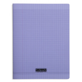 Calligraphe 8000 - Cahier polypro A4 (21x29,7cm) - 192 pages - grands carreaux (Seyes) - violet