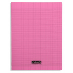 Cahier Pique - 24*32 - Rose - 96P Seyes 8000 - Polypro