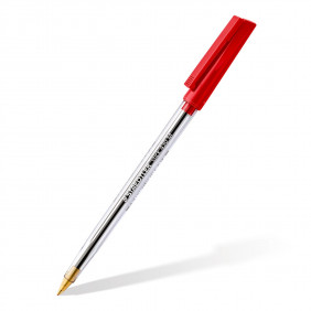 Staedtler Stick 430 - Stylo-Bille Pointe Moyenne Rouge