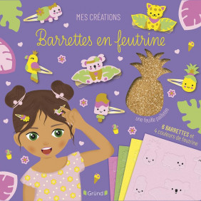 Pochette barrettes exotiques en feutrine - Dès 6 ans