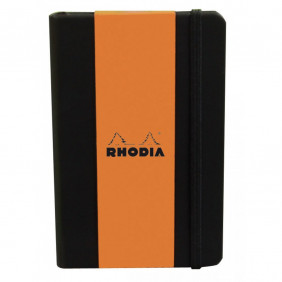 RHODIA 118669C - Carnet Rigide Webnotebook noir - A5 14 x 21 cm - Uni - 192 pages - Papier Clairefontaine Ivoire 90 g/m