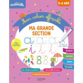 Toute ma maternelle - Mon cahier effaçable - Ma grande section 5-6 ans