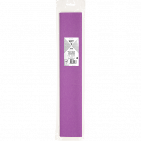Papier crépon mauve Clairefontaine - Sachet de 1 feuille pliée 75% au format 2,50x0,50m