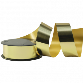 Bobinots de ruban métallisé, 10m x 25mm, coloris or