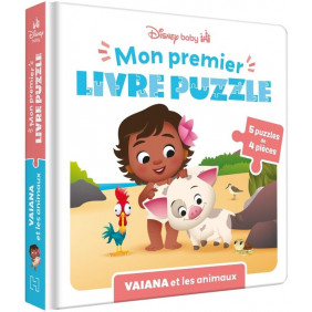 Vaiana et les animaux - 5 puzzles de 4 pièces