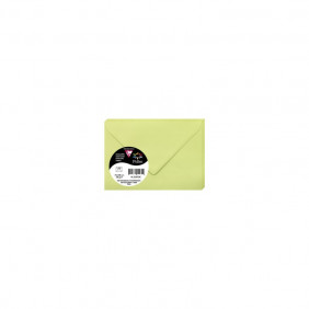 Clairefontaine 55470C Paquet de 20 Enveloppes Mini Format 7,5x10cm Vert Bourgeon