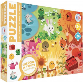 Puzzle Les couleurs. Avec 24 pièces