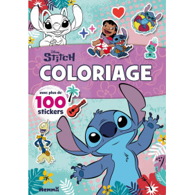 Disney Stitch. Coloriage avec plus de 100 stickers