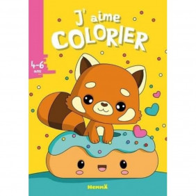J'aime colorier (Panda Roux)