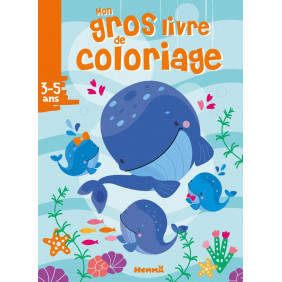 Mon gros livre de coloriage Baleines