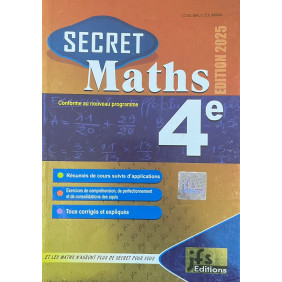 Secret mathématiques 4e résumés + excercices corrigés