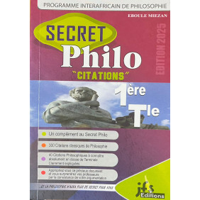 Secret philosophie 1ere Tle résumés + exercices corrigés