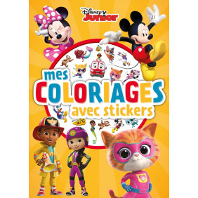 Mes coloriages avec stickers disney Junior - Dès 4 ans