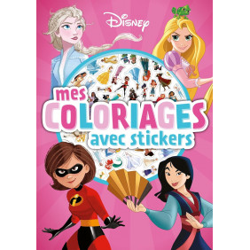 Mes coloriages avec stickers Girl Power - Dès 4 ans
