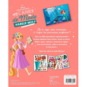 DISNEY PRINCESSES - Habille-moi ! Mon cahier de mode - Avec leurs amis animaux - Dès 5 ans