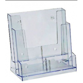 Présentoir brochures A4 2 étagères