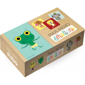 Maxi-mémo des émotions - Contient : 1 livre et 24 maxi-cartes - Dès 2 ans