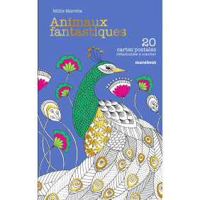 Animaux fantastiques: 20 cartes postales détachables à colorier