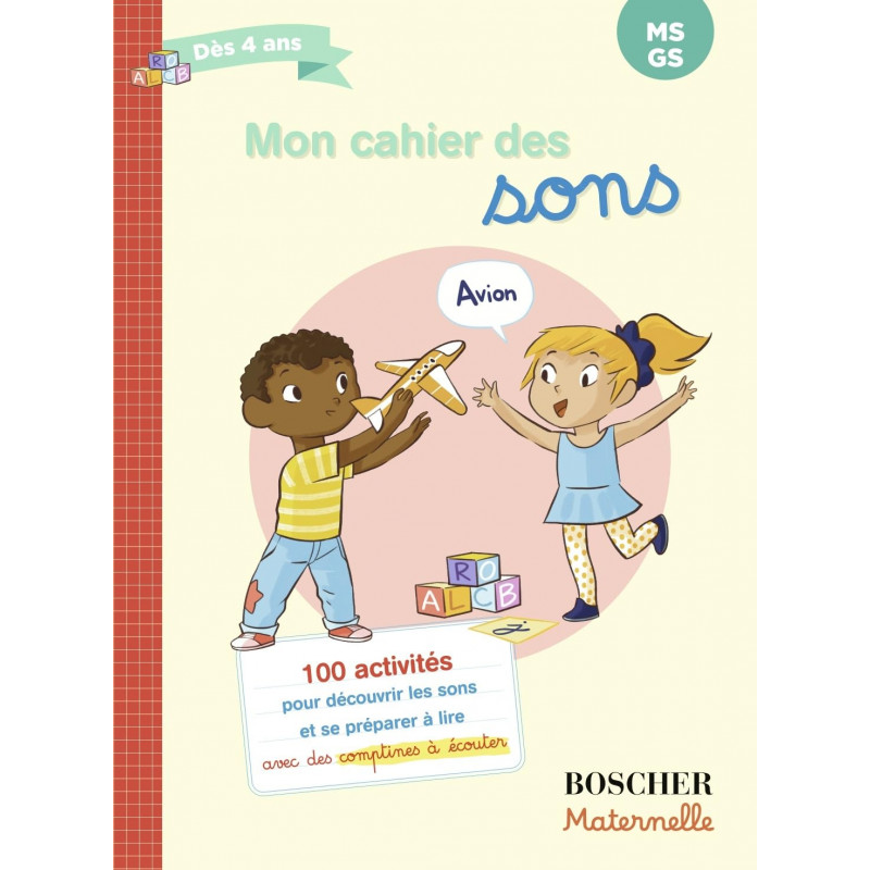 Mon cahier des sons MS,GS- Grand format- Librairie de France