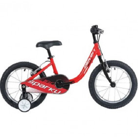 Vélo Eleven SPARKY 160 Noir Rouge 16" - De 4 à 6 ans