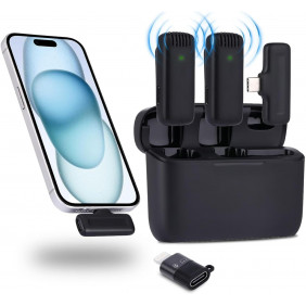 Micro-cravate sans fil double professionnel