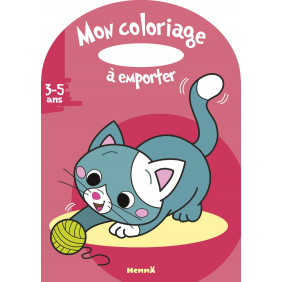Mon coloriage à emporter. Chat - De 3 à 5 ans