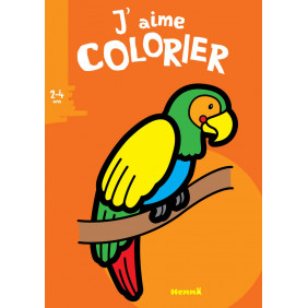 J'aime colorier perroquet - De 2 à 4 ans