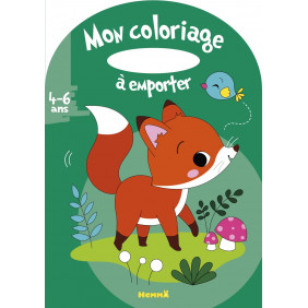Mon coloriage à emporter Renard - De 4 à 6 ans