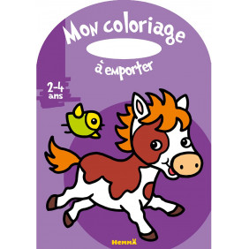 Mon coloriage à emporter poney - De 2 à 4 ans