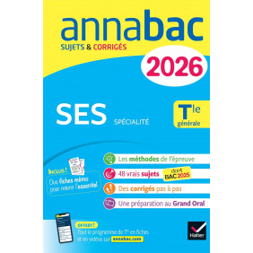 SES spécialité Tle générale. Sujets & Corrigés Edition 2026