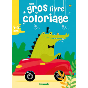 Mon gros livre de coloriage - Croco voiture - Dès 3 ans
