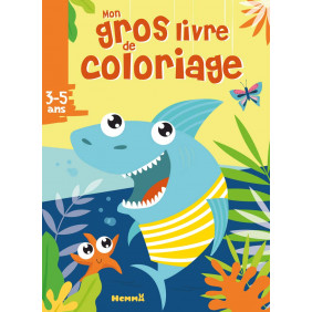Mon gros livre de coloriage requin - De 3 à 5 ans