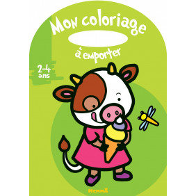 Mon coloriage à emporter Vache - De 2 à 4 ans