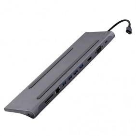Dock USB-C 11 en 1 aluminium - T'nB