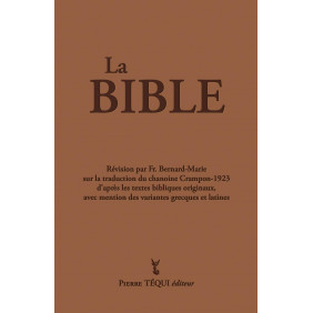 La Sainte Bible. Couverture marron