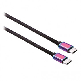 Câble USB-C vers USB-C connecteurs iridium - T'nB