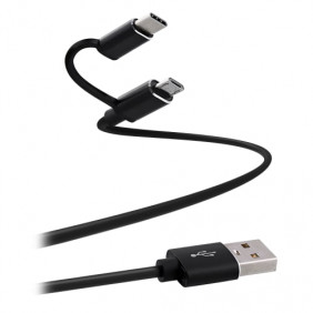 Câble USB-C 2 en 1 - T'nB