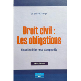 Droit civil droit des obligations éditions 2024 Dr BONY SERGE