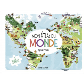 Mon Atlas du Monde. 6 puzzles de 42 pièces - Dès 3 ans